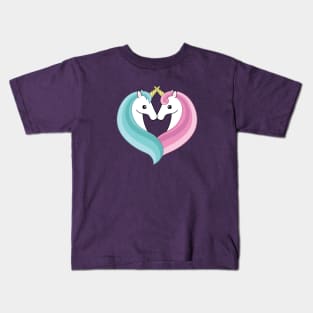 Unicorn heart Kids T-Shirt